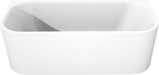 Luca Varess Mezzo baignoire semi-îlot 180 x 80 cm acrylique blanc brillant