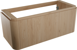 Balmani Moon zwevende wastafelonderkast 130 x 55 cm naturel eiken 2 lades