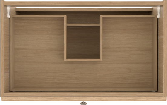 Balmani Lemon meuble sous-vasque suspendu 90 x 55 cm chêne vieilli 2 tiroirs