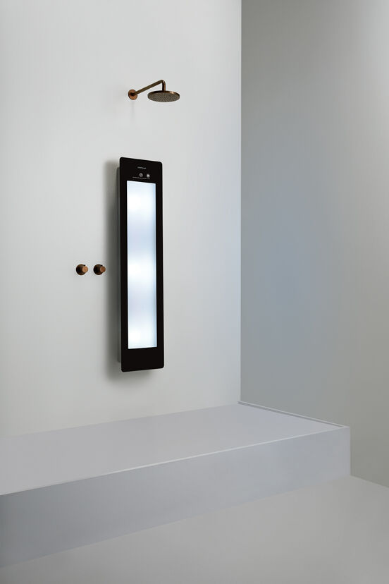 Sunshower Plus M Infrarood en UV Vlakke opbouw black