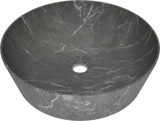 Balmani Still waskom Pietra Grey marmer rond Ø 38 cm