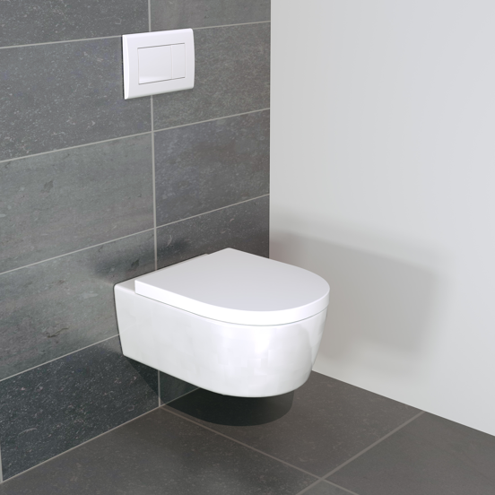 Villeroy & Boch Avento wc suspendu blanc brillant bride de rinçage fine