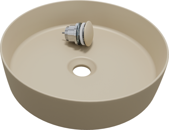 Balmani Fiyi vasque à poser Solid Surface Dune mat rond Ø 39 cm