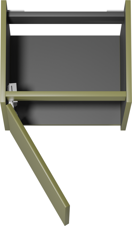 Storke Seda meuble sous-lavabo suspendu 45 x 35 cm vert olive porte