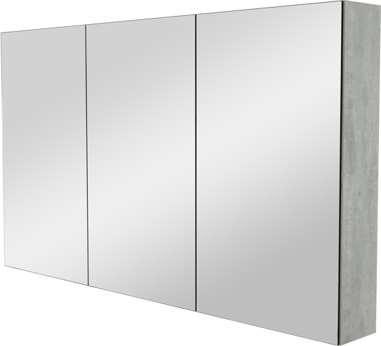 Storke Reflecta armoire de toilette 130 x 75 cm béton gris foncé