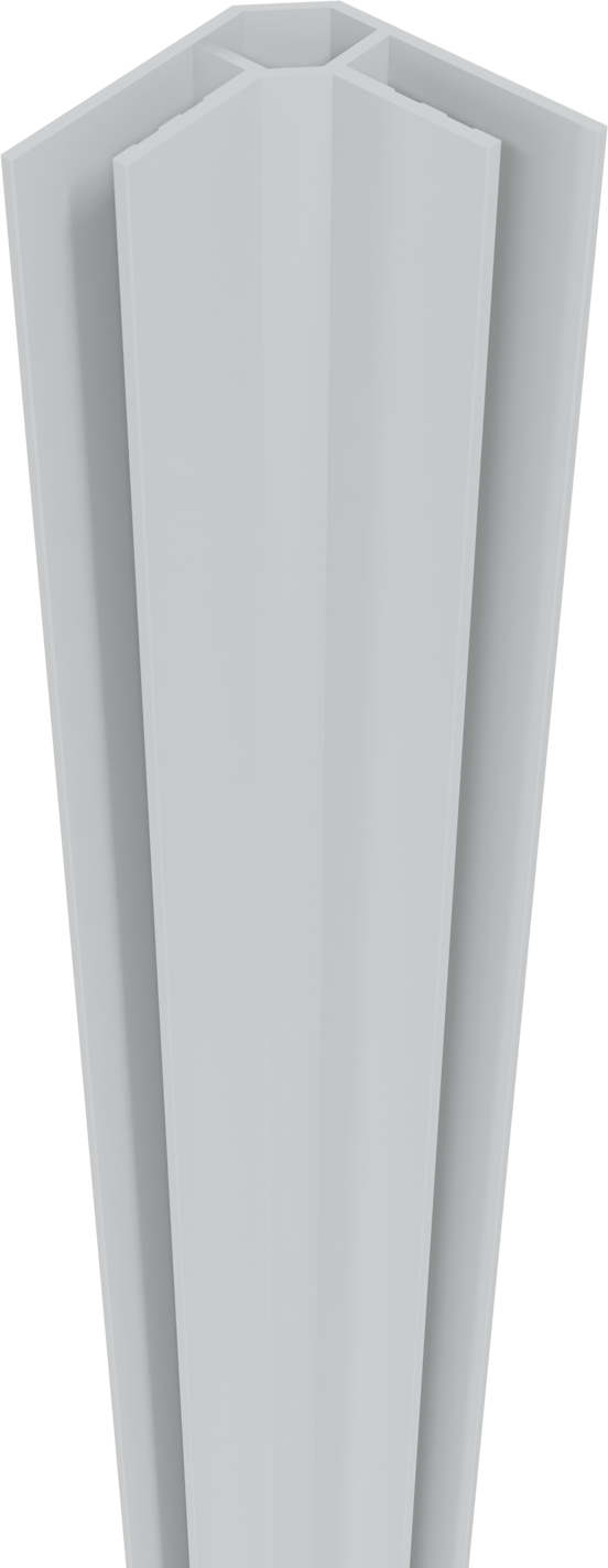 Linie Rumba eckprofil für Duschrückwand 220 cm weiß matt