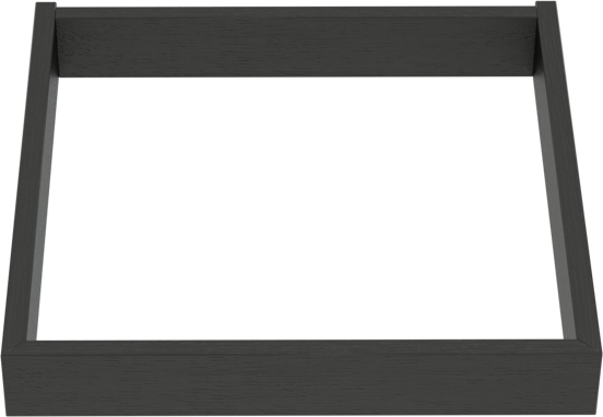 Balmani Lucida Sockel für Hochschrank, Eiche schwarz, 45 x 33 cm