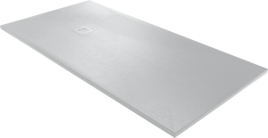 Balmani Vega receveur de douche 180 x 90 cm marbre composite gris clair structure en ardoise