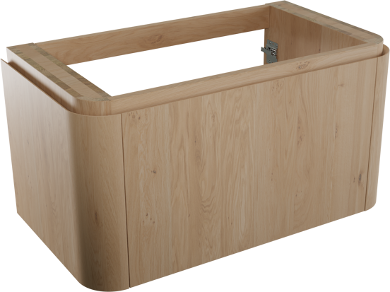 Balmani Moon zwevende wastafelonderkast 100 x 55 cm natuur eik 2 lades