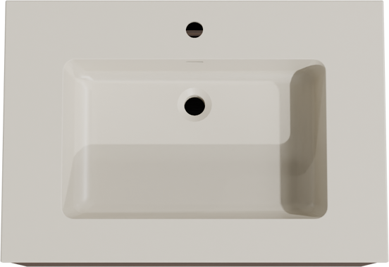 Storke Edge zwevend badkamermeubel 75 x 52 cm notelaar met Diva enkele wastafel in top solid zijdegrijs