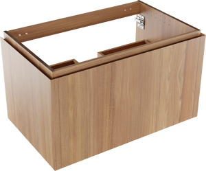 Balmani Eclips meuble sous-vasque suspendu 90 x 55 cm Teck 2 tiroirs