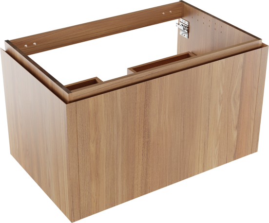 Balmani Eclips meuble sous-lavabo suspendu 90 x 55 cm Teck 2 tiroirs