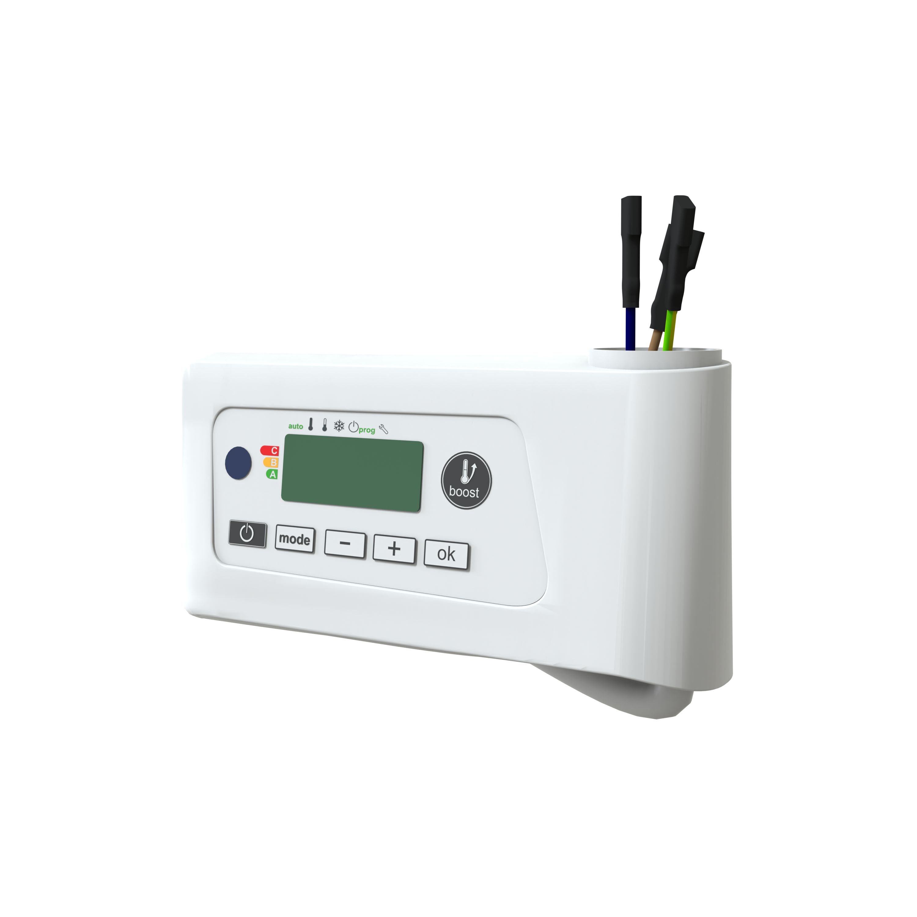 Vipera radiator thermostaat voor elektrische handdoekradiator programmeerbaar wit