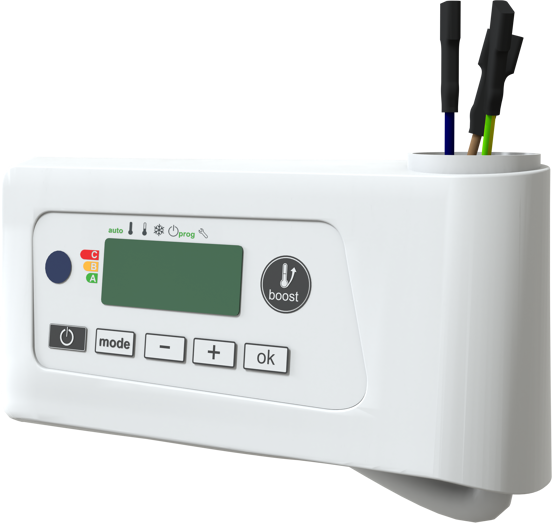 Vipera Heizkörperthermostat für elektrischen Handtuchheizkörper programmierbar weiß