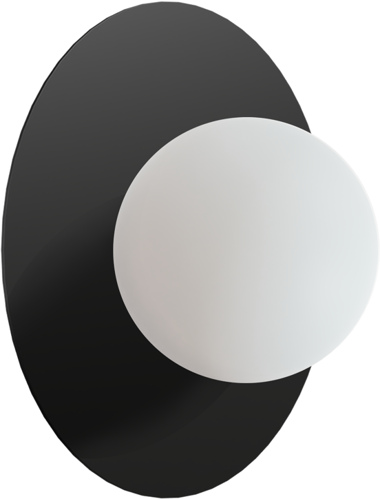 Balmani Pelota Disc small LED Verlichting 16 cm zwart