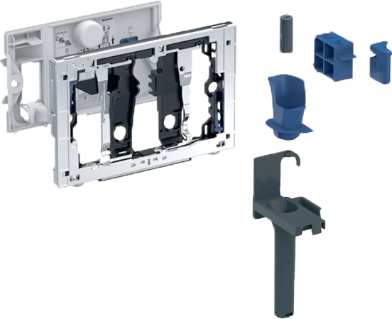 Geberit Toiletten-Stick-Halter für Geberit Systemfix UP320 Einbauspülkasten