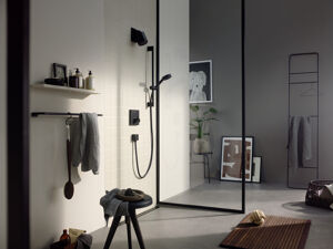Hansgrohe Pulsify Duschstange mit Duschkopf