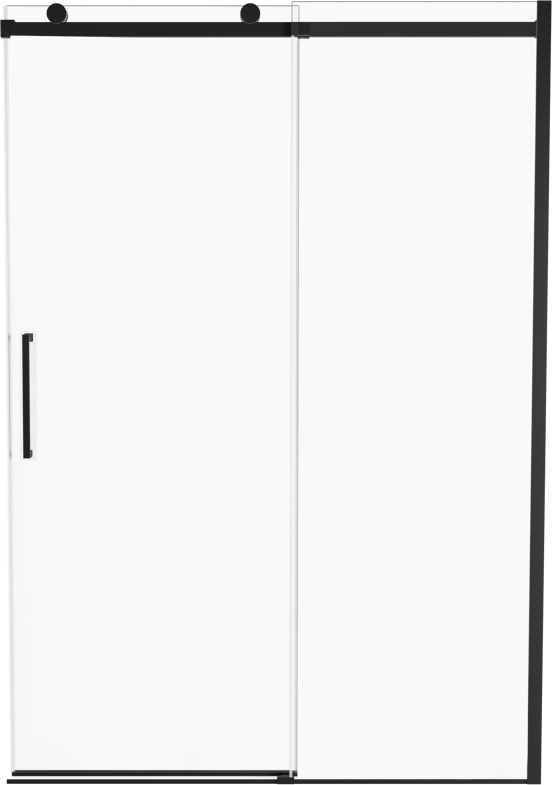 Luca Varess Boltano douche schuifdeur 140 cm x 200 cm Helder glas mat zwart profiel