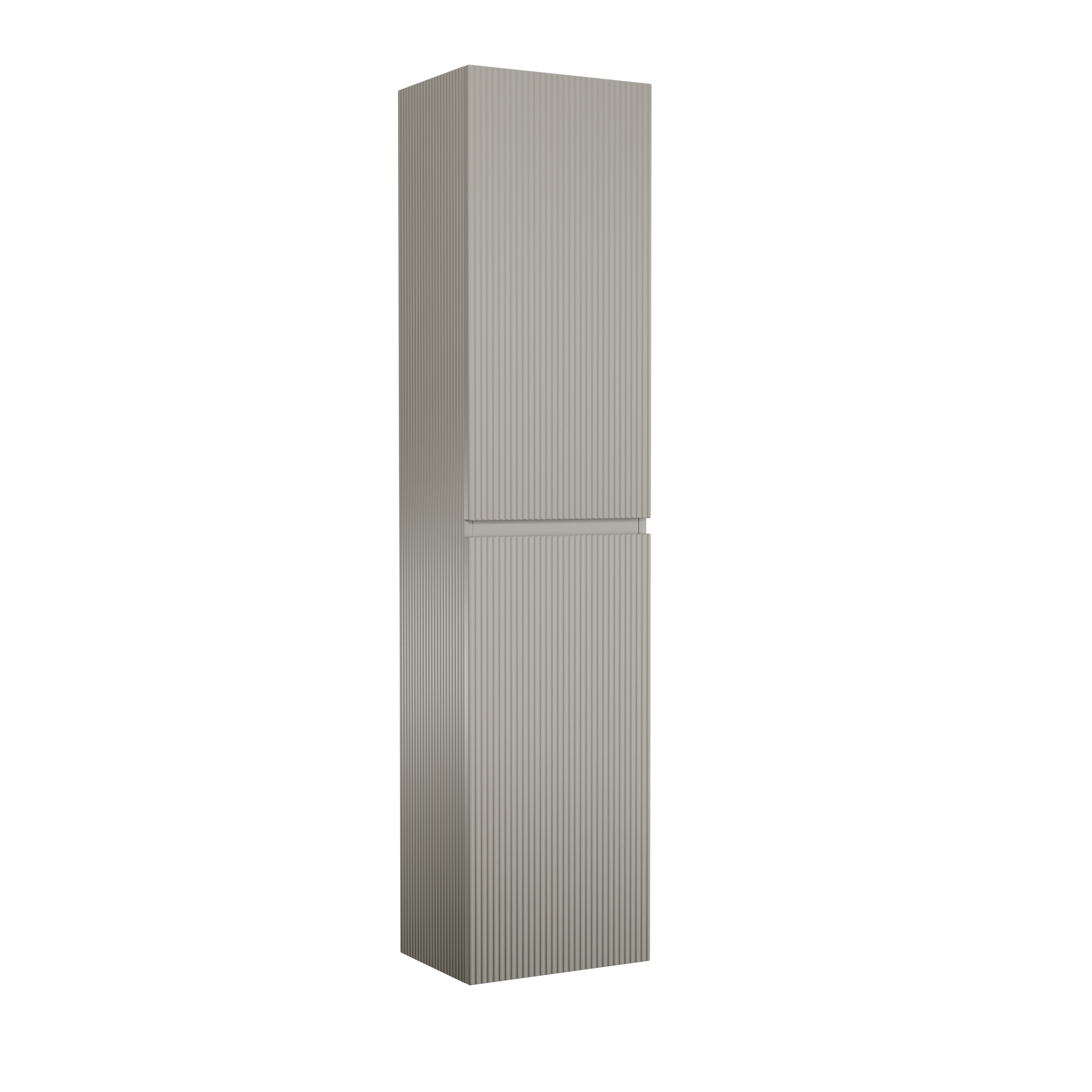 Storke Ribs zwevend badkamerkast zijdegrijs 40 x 30 x 170 cm