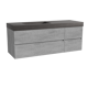 Storke Edge meuble salle de bains avec plan vasque Scuro High