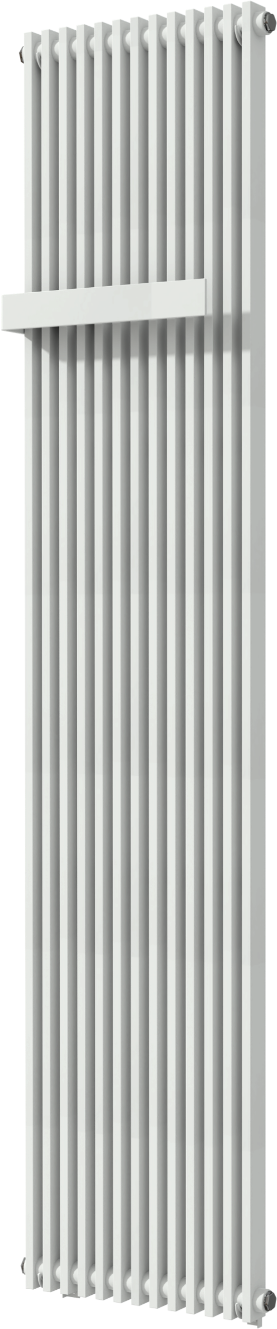 Vipera Corrason enkele badkamerradiator 40 x 180 cm centrale verwarming mat wit zijaansluiting 1.339W