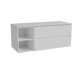 Storke Edge badkamermeubel met Tavola wastafelblad voor waskom(men)