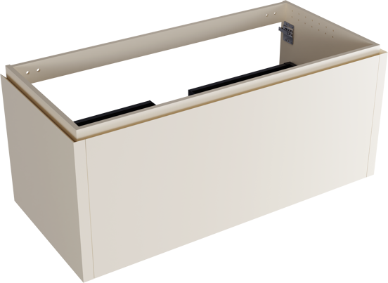 Balmani Eclips meuble sous-lavabo suspendu 120 x 55 cm Sandbeige 2 tiroirs