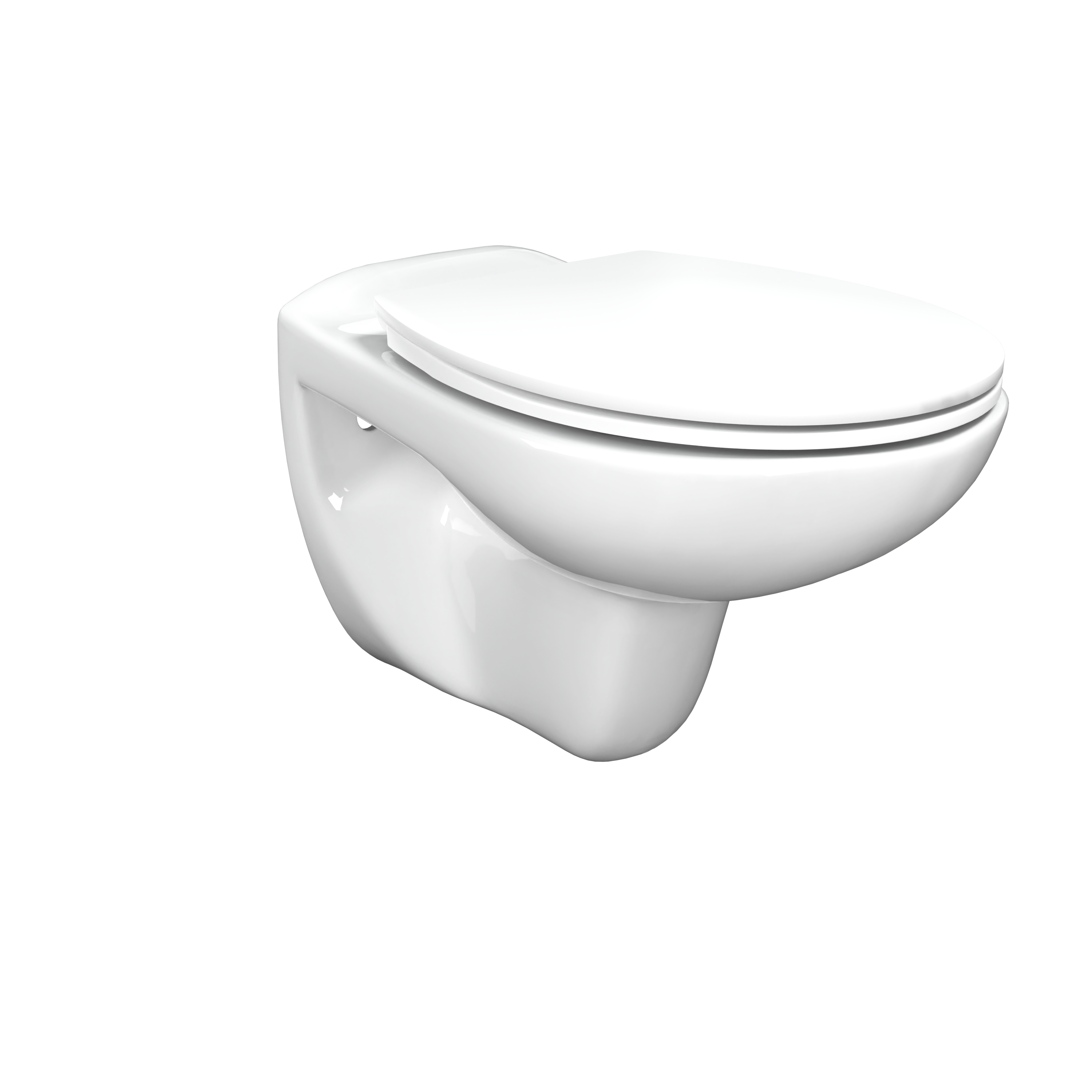Linie Rino hangend toilet hoogglans wit open spoelrand