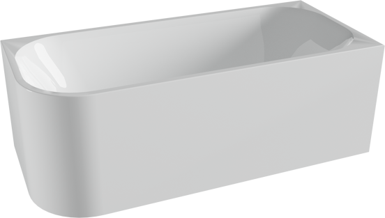 Luca Varess Mezzo 2-Personen-Eckbadewanne: rechts, 170 x 75 cm, Acryl, Weiß glänzend