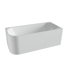 Luca Varess Mezzo 2-Personen-Eckbadewanne: rechts, 170 x 75 cm, Acryl, Weiß glänzend