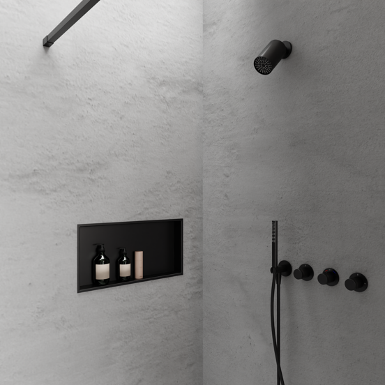 Blaufoss Box Einbau-Niche 60 x 30 cm schwarz matt