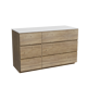 Storke Edge badkamermeubel met Tavola wastafelblad voor waskom(men)