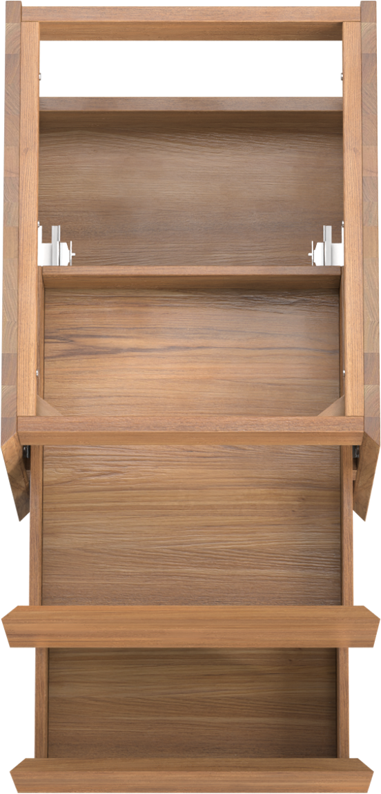 Balmani Mitra meuble sous-vasque suspendu 45 x 55 cm teck 2 tiroirs