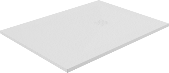 Balmani Impress receveur de douche 120 x 90 cm composite blanc structure rock