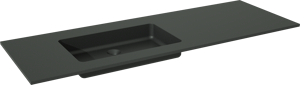 Storke Scuro Waschtisch, links, Quarz matt, 150 x 52 cm