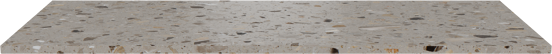 Balmani Stretto enkel of dubbel tablet greige terrazzo 120 x 55 cm