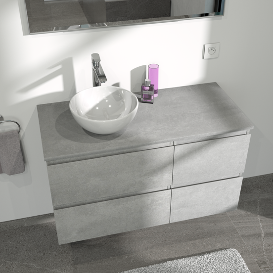 Linie Lavo vasque à poser porcelaine blanc brillant rond Ø 32 cm