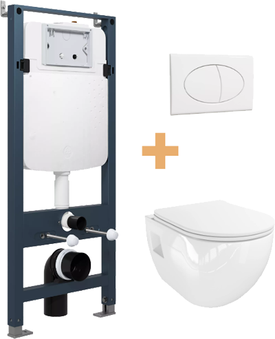 Linie Ilana toiletset met Waldo hangtoilet
