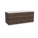 Storke Edge meuble salle de bains avec tablette pour vasques Tavola