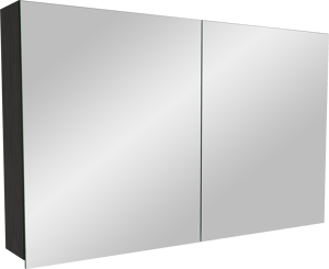 Balmani Lucida spiegelkast 120 x 72 cm zwart eiken