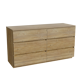 Storke Edge badkamermeubel met Panton wastafelblad voor waskom(men)