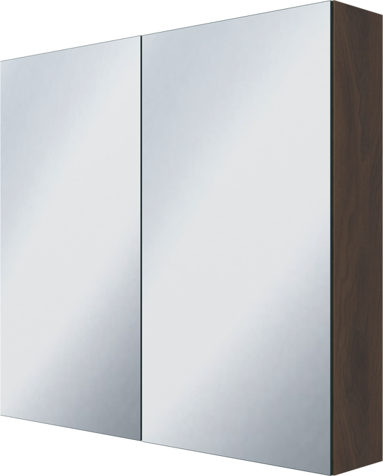 Storke Reflecta Spiegelschrank Bad: 85 x 75 cm, Nussbaum