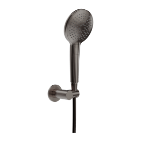 Blaufoss Round douchekop met slang 3 straalsoorten Brushed GunMetal