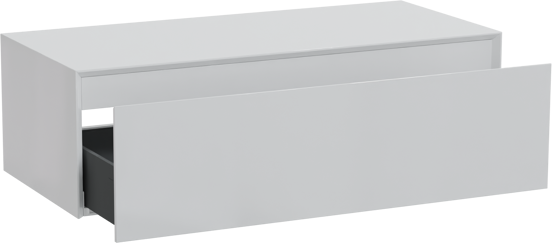 Storke Edge Modulo zwevende wastafelonderkast 105 x 48 cm glanzend wit 1 lade