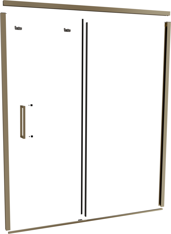 Balmani Senses Design 180 cm ensemble de profils pour porte coulissante niche brushed champagne gold