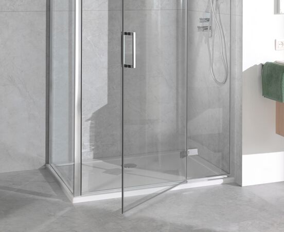 Luca Varess Soft receveur de douche 140 x 80 cm acrylique blanc brillant