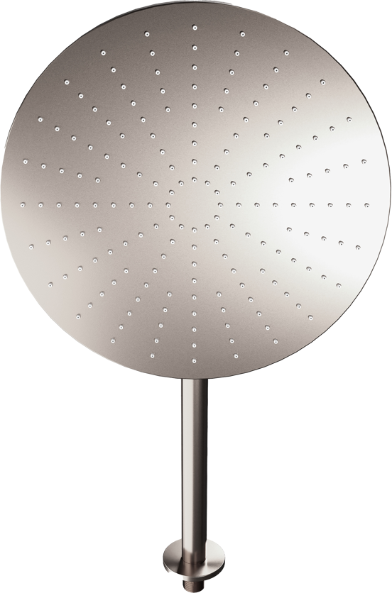 Blaufoss Nola 300 Tête de douche rond 30 cm avec support mural brushed CoolMetal