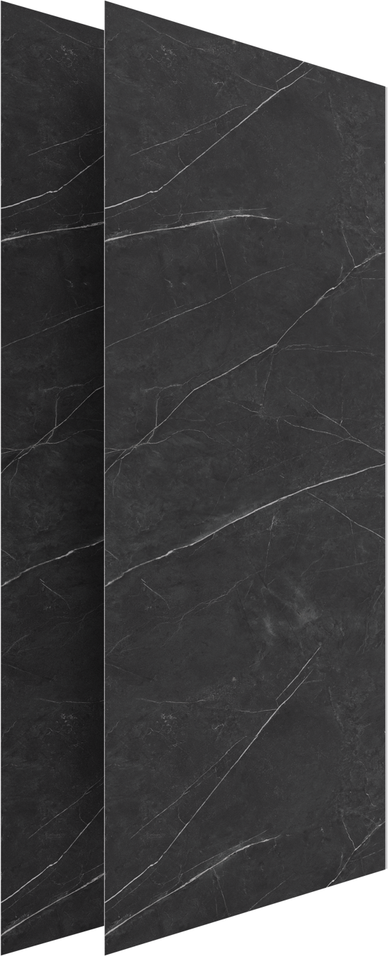 Luca Varess Suite Duschrückwand Set 2 x 120 x 260 cm, SPC, Marble dark