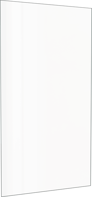 Balmani Senses Design Seitenwand 100 cm x 210 cm Klarglas