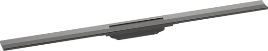 Hansgrohe RainDrain Flex douchegoot afwerkset 100cm Brushed Black Chrome